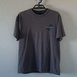 Vintage 90s Santa Cruz Skateboards Surf Streetwear Cotton Gray T Shirt